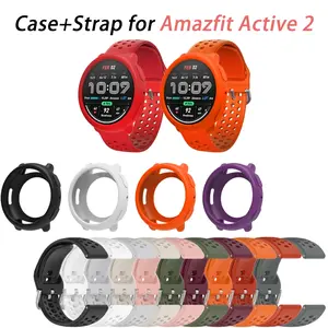 Amazfit Active 2 Strap + Color Frame, Smartwatch Strap, Replacement Watch Band Accessories, Compatible with Amazfit Activity Tracker