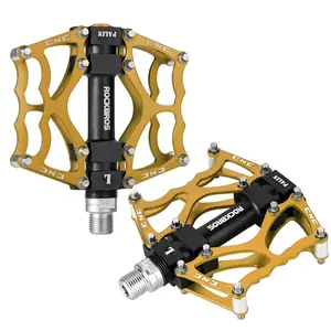 ROCKBROS Lightweight Aluminum Alloy Bike Pedals with Wide Platform Grip