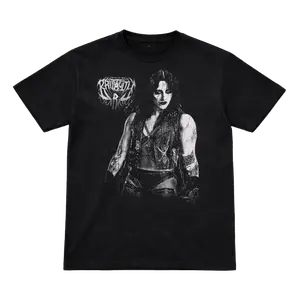 Men’s Rhea Ripley "This Is My Brutality" Photo Graphic T-Shirt - Black Casual Unisex Wrestling Fan Tee, Gothic Eras Aesthetic Top, Dark Streetwear Gift for WWE Fans