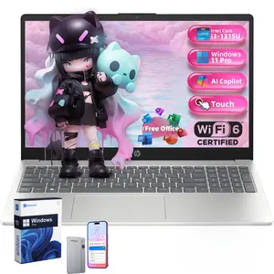 2025 HP 15.6" Touch Laptop, Intel i3-1315U Up to 4.5GHz, Win 11 Pro, Copilot,up to 32GB RAM, 512GB SSD, Bundle Accessory,Suit for Business&Student