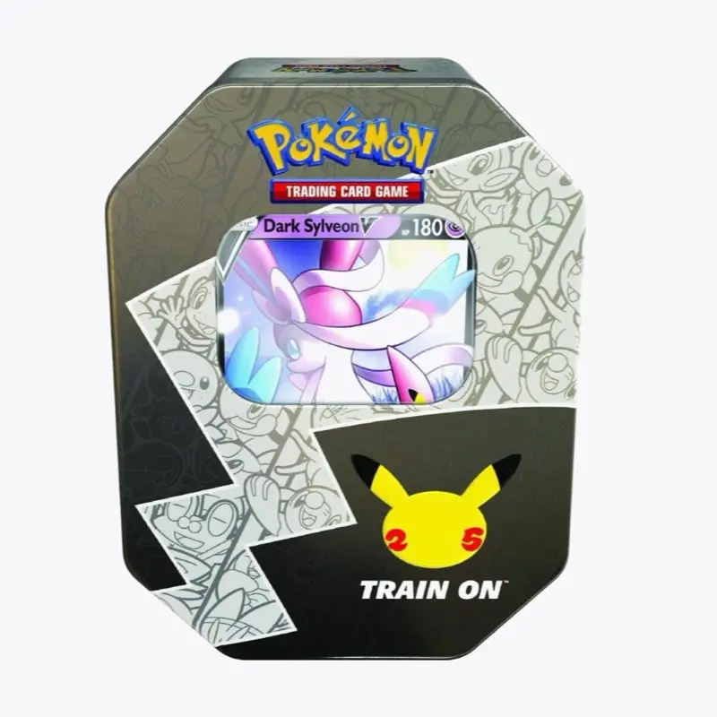 Dark Sylveon Tin comes with 4 Celebrations packs and 2 random packs and promo