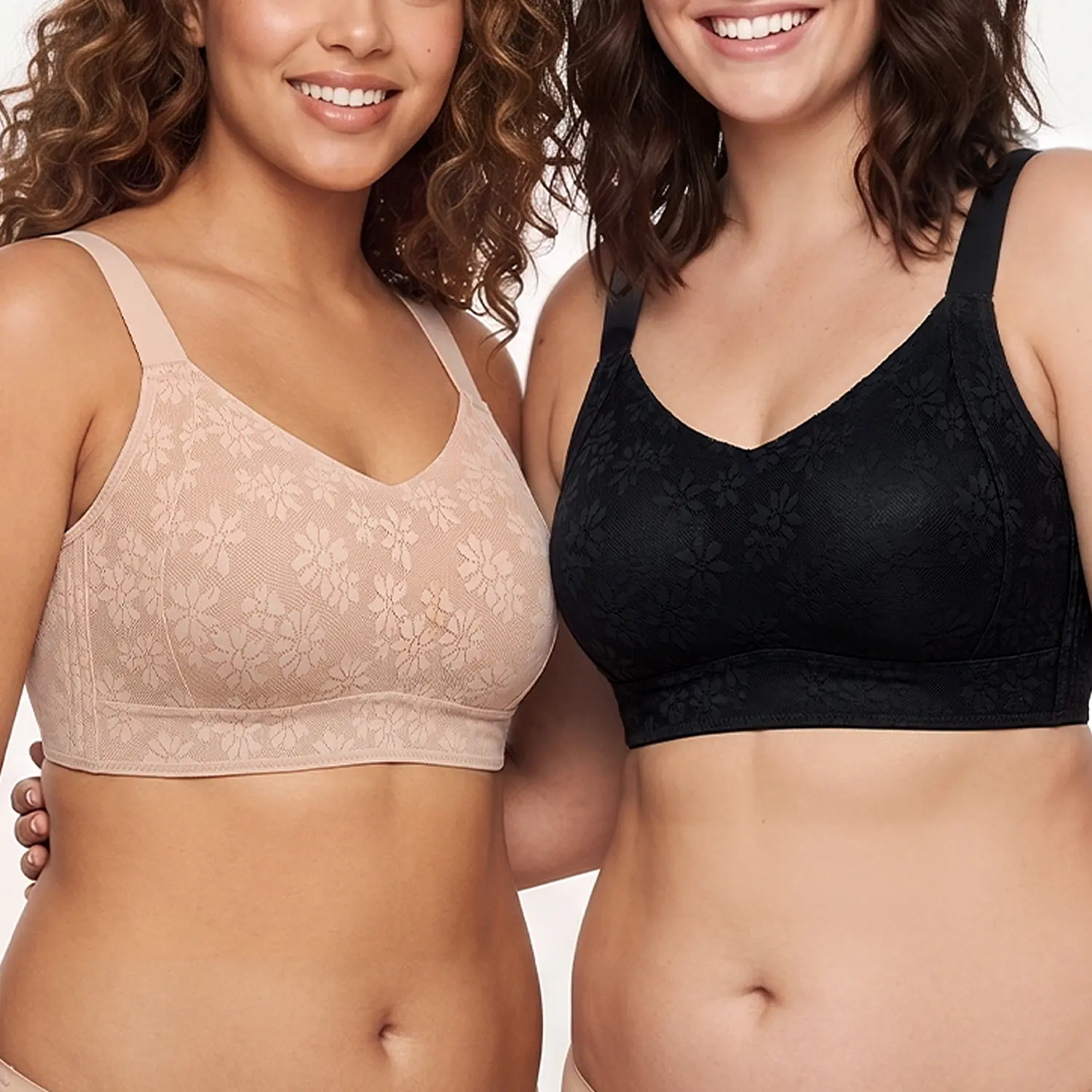 Luckfire Women's Breathable Thin Full-Cup Bra - Wire-Free,Anti-Sagging, Invisible Lift, Seamless Minimizing, LightlyLined Seamless Invisible Everyday Bra