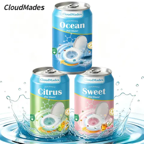 CloudMades 2026 Upgraded Beverage Can Toilet Bowl Cleaner – Up to 9 Months of Continuous Cleaning, New Premium Fragrance Collection (Ocean, Sweet & Citrus), Septic Safe Toilet Tablets, Powerful Stain Remover & Deodorizer