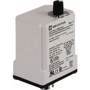 Square D DPDT Time Delay Relay 10 Contact Amp, 110 VDC & 120 VAC 9050JCK14V20