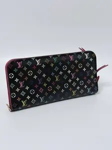 Pre-owned Louis Vuitton canvas and leather wallet x Takashi Murakami Monogram Multicolor Insolite JC164LV
