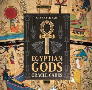 Silvana Alasia Egyptian Gods Oracle Cards Deck - Stunning Artwork Ancient Wisdom 36 Cards for Spiritual Enlightenment & Divination Practice Inspiration Goddesses