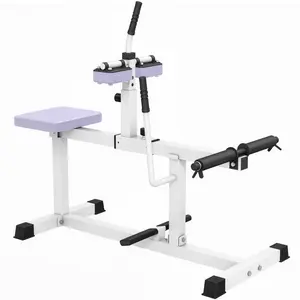 Soozier Seated Calf Raise Machine, Adjustable Calf Machine Leg Machine, for Home Gym Calf, Waist, Arm Training, Purple