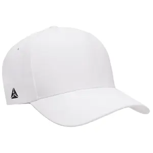 White Performance Fitted Cap Lightweight L/XL Stretch Fit Athletic Hat with Sweat-Resistant Technology & Seamless Design for All Seasons