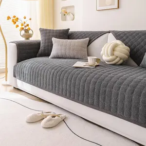 Solid Color Sofa Cover, 1 Count Non-slip Sofa Slipcover, Soft Sofa Protector, Sofa Protector for Home Living Room, Sofa Protector for Home Living Room #TOP PICKS