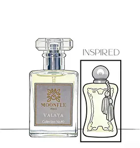 No.80 VALAYA 2023 Floral Fruity Top:Bergamot Mandarin Orange Heart:Jasmine Sambac Lily of the Valley Base：Vanilla White Musk Sandalwood Size: 30ML 1oz  Women Long Lasting Oil Base MOONLE  Fragrance Parfume