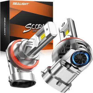 2011 Toyota Prius H11/H8/H9/H16 80W 6500K White IP68 LED Headlight Bulbs 2PCS SEALIGHT S3