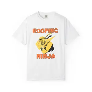 Roofing Ninja T-Shirt – Funny Construction Tee, Gift for Roofers, Unisex Workwear & Casual Style