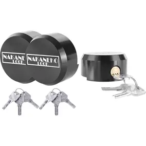 3 Pack Puck Lock Padlock Keyed Alike Hidden Shackle Duty Door Locks Anti-Theft 2-7/8" Aluminum Corrosion-Resistant