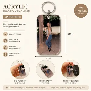 Personalized Acrylic Keychain for Keys with Customization