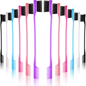 CONNIE HAIR Free Hair Edge Brushes Double Sided Edge Hair Comb Natural Styling Eyebrow and Hair Combs Smooth Grooming with Wig Purchase-Automatically Included with Any Wig Purchase (Do Not Order Separately)