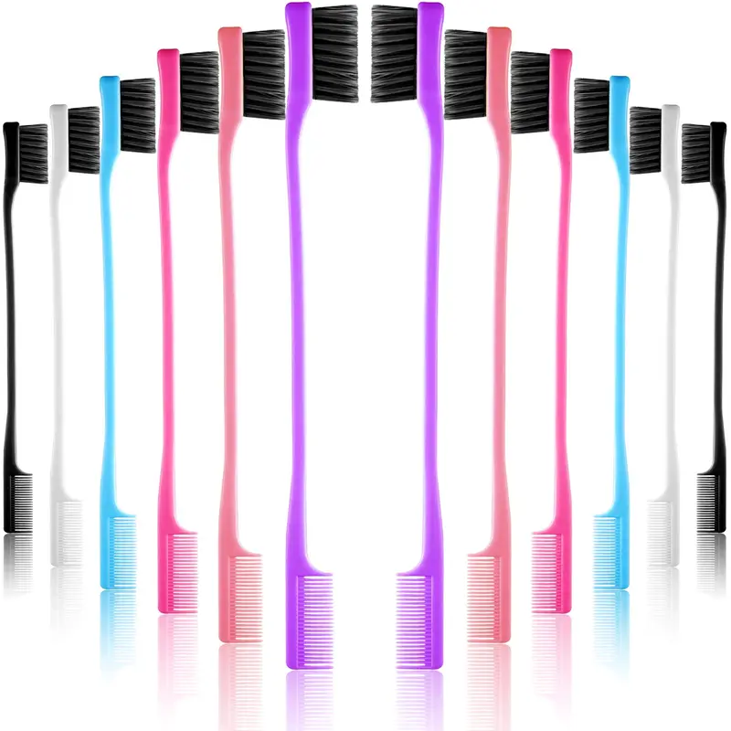 CONNIE HAIR Free Hair Edge Brushes Double Sided Edge Hair Comb Natural Styling Eyebrow and Hair Combs Smooth Grooming with Wig Purchase-Automatically Included with Any Wig Purchase (Do Not Order Separately)