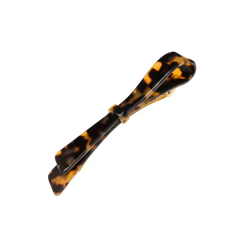 Ribbon Bow Long & Skinny Barrette - Classic