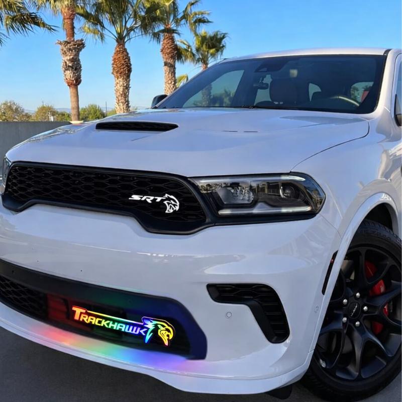 Jeep Trackhawk LED Grille Emblem Badge – RGB Flow Series | Bluetooth App Controlled (2018–2021)