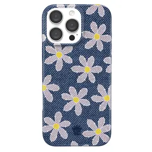 Velvet Caviar Denim Daisy iPhone Case - Cute, Trendy & Stylish Phone Cases for iPhone - Drop-tested Cases for iPhone with Shockproof Protection