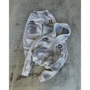 Y2KAmericanretrofashionmensportswearalphabetembroideryzipperhoodieHarajukustreetGothloosecouplewomencasualpants