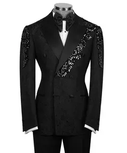 Handmade Stone Embroidered Tuxedo