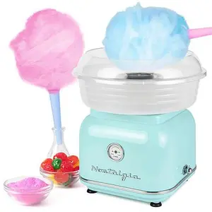 Nostalgia Classic Hard and Sugar-Free Candy Cotton Candy Maker - Aqua