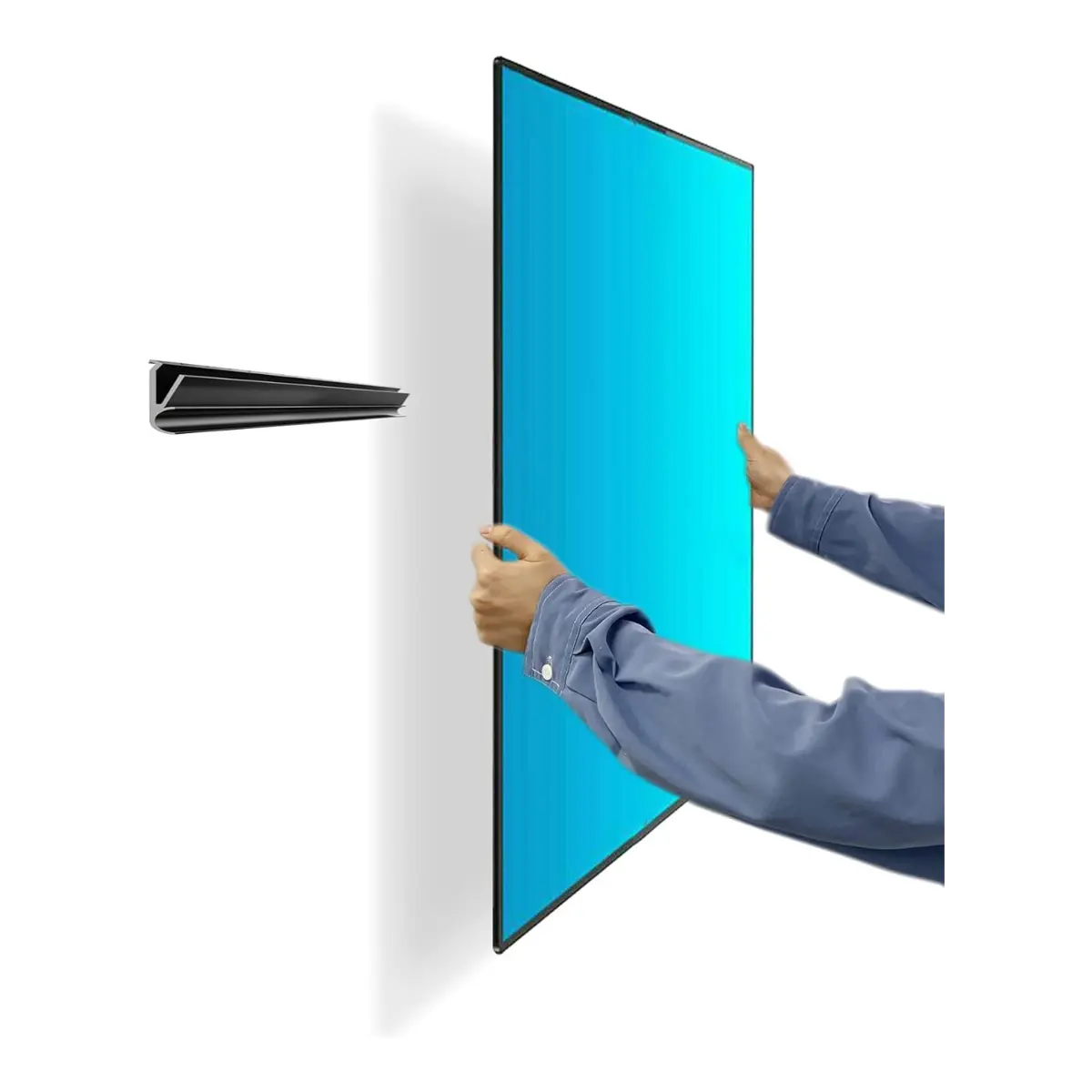 No Stud TV Wall Mount – No Drill Drywall TV Hanger for 12-55 Inch TVs