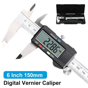 0-150mm Digital Caliper Stainless Steel Vernier Calipers Auto Off Measuring Tool
