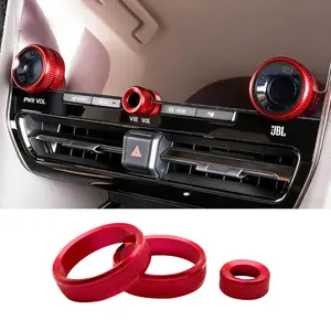 3PCS is suitable for Fengltian Elfa 40 series Weifa central control air conditioner knob protective ring interior accessories car decoration