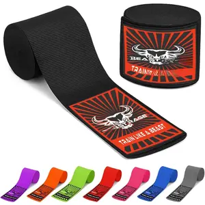 Boxing Hand Wraps for MMA Kickboxing Wrist Wraps Professional Adult 180" Semi-Elastic Martial Arts Inner Gloves Heavy Bag Handwraps Muay Thai Thumb Straps