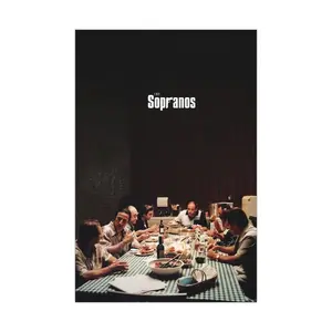 [UNFRAMED POSTER] The Sopranos Poster, Famous Gangsters, The Best Gansters Poster, Gangster Collage Mafia TV Movie Godfather Goodfellas Print, Ready to hang