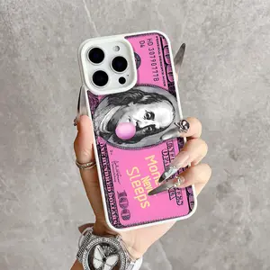 Pink Dollar Magnetic Snap Case for iPhone 17/16 Pro Max 15 Pro 14 13 12 Mini 11 XR XS Plus SE Shockproof Slim Protective Cover