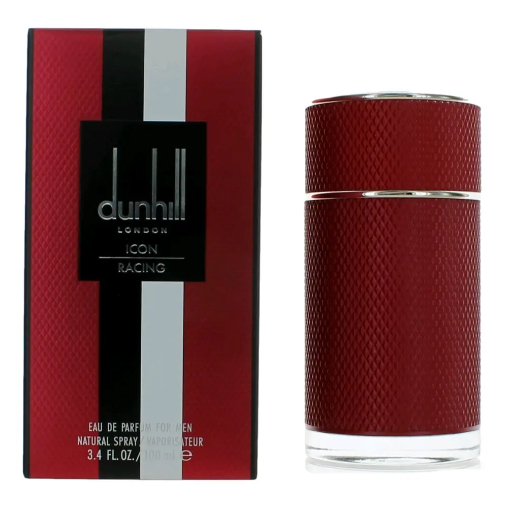 Icon Racing Red Eau de Parfum, Woody Citrus Men's Fragrance with Grapefruit, Amber, and Musk Notes, 3.4 oz Spray for Men