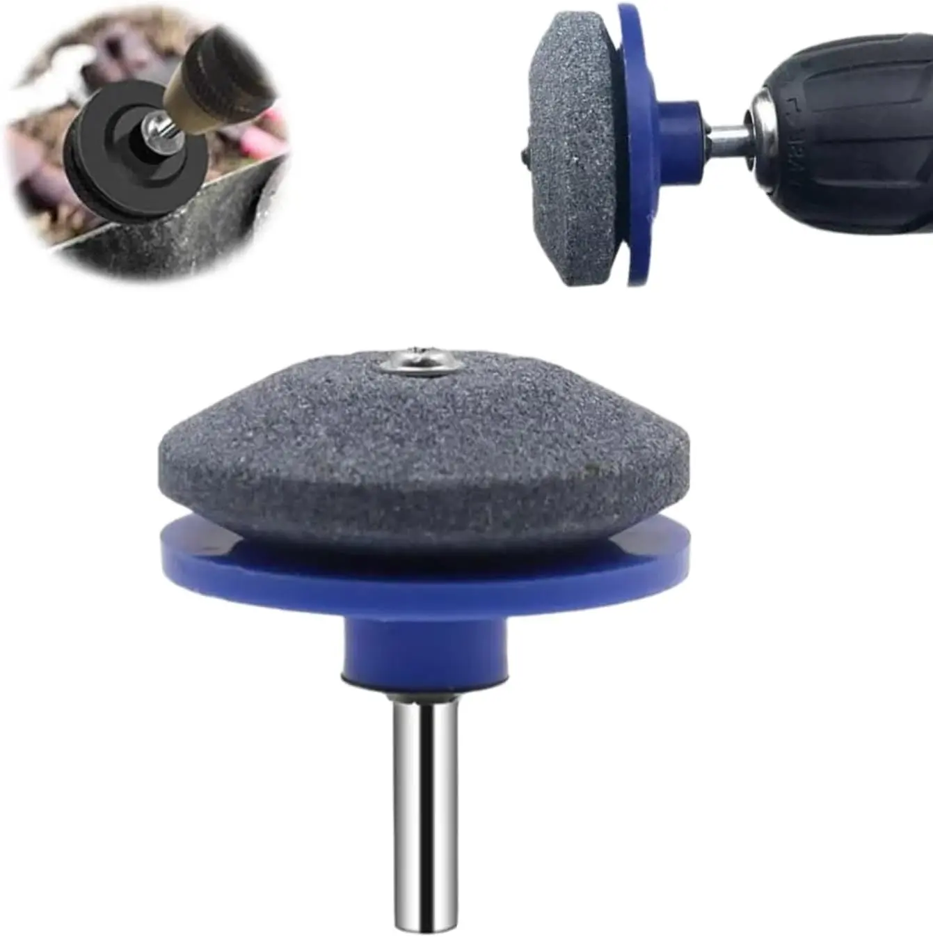 2026 Universal Size Lawnmower Blade Sharpener - Quality Double Layer Corundum, High-Temp Res., Power Tool Accessory for Any Power Drill