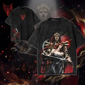 Red Rising- The Reaper of Mars Oversize Lightweight Cotton Washed TShirt, Rise for Mars Design Clothes, Dystopian Sci-Fi Fan Apparel, red rising merch QRW