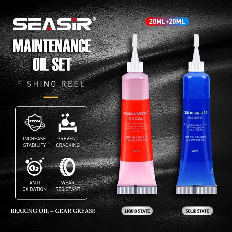 best greese for fishing reel Lubrication Kit, Maintenance Oil & Grease Set, Suitable Spinning and Low pressure optimized reel grease developed for all spinning reels Penn - Precision Reel Grease