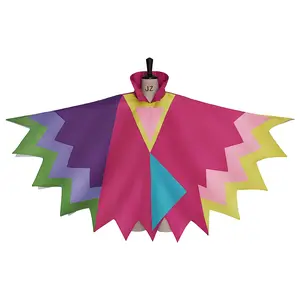 Game Deltarune Spamton Neo Cosplay Cloak Colorful Stand Collar Cape Costumes for Halloween