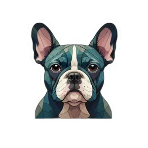 French Bulldog Kiss-Cut Sticker — Cool Jewel