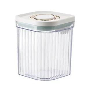 Large-capacity household storage press-type rice powder sealed container for baby, elderly milk powder, timed cat food and dog food sealed