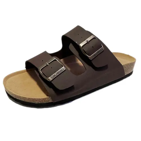 Snowind Women's & Men's Buckle Slide Sandals - Soft Buckle, Adjustable Expandable Straps, Arch Support, Cork Footbed, Open Toe, Rubber Sole, Chic Customized Fit Slip-On Footwear