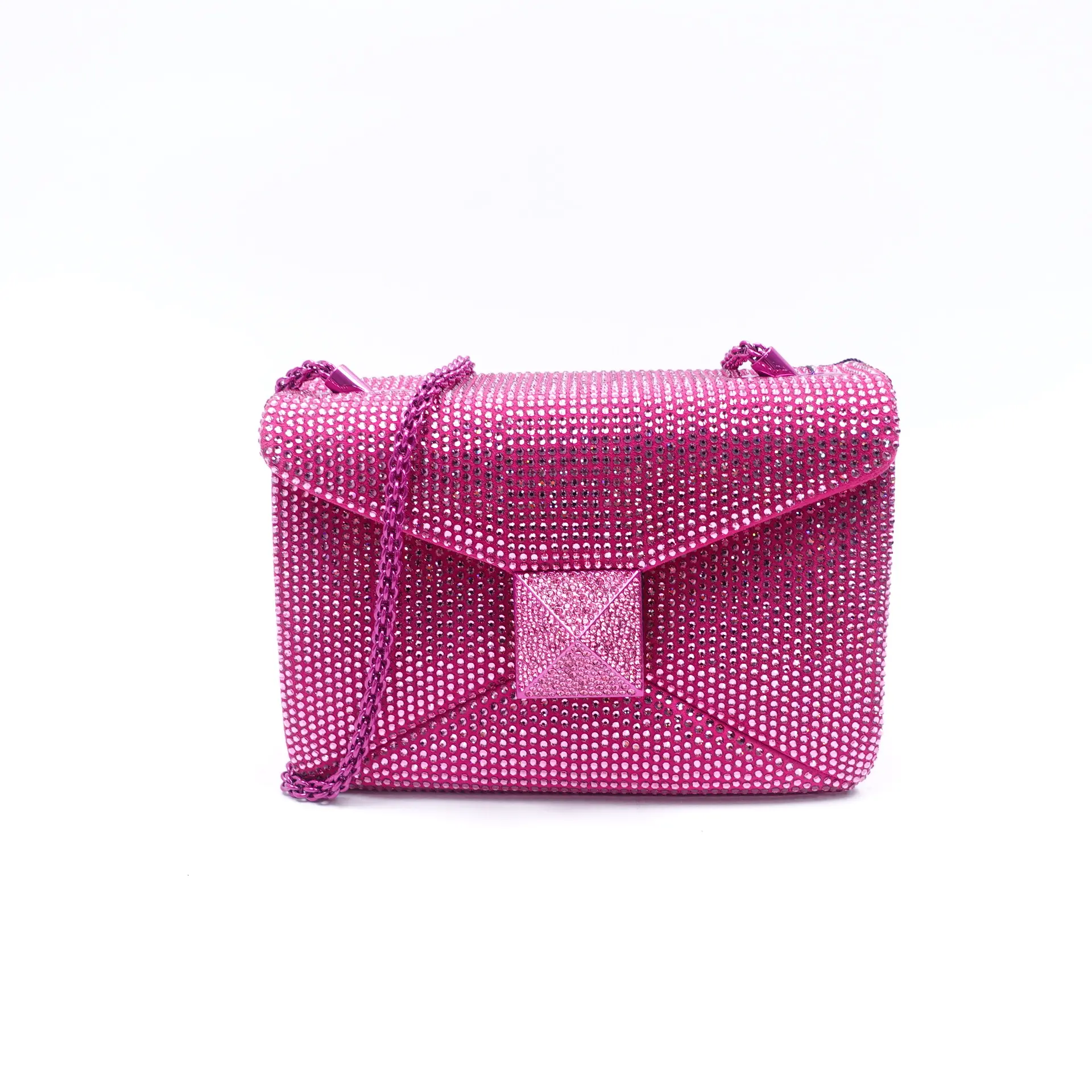Pre-owned Valentino crystal Shoulder Bags Pink Shoulder Bag T10400137