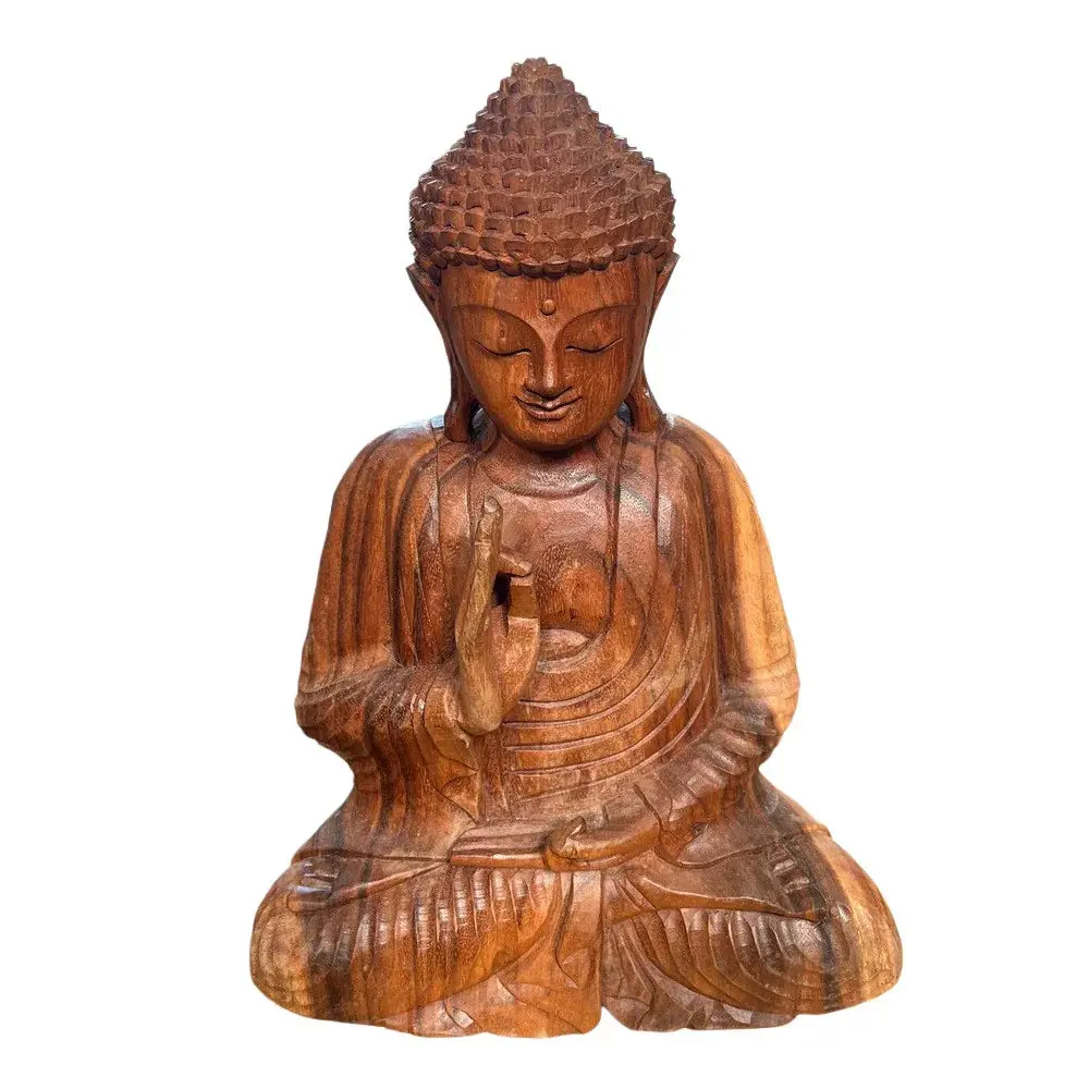 Wooden Seated Buddha