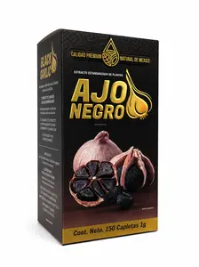 Super Ajo Negro Natural de Mexico 150 Cápsulas Edible Healthcare Supplement Dietary Vitamin Fitness