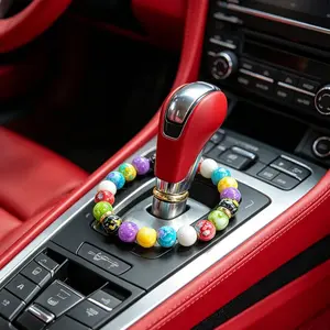 Universal Stylish Gear Shift Beads, Car Interior Hanging Decor, Enhance Your Vehicle's Aesthetics, Perfect for Any Car Model