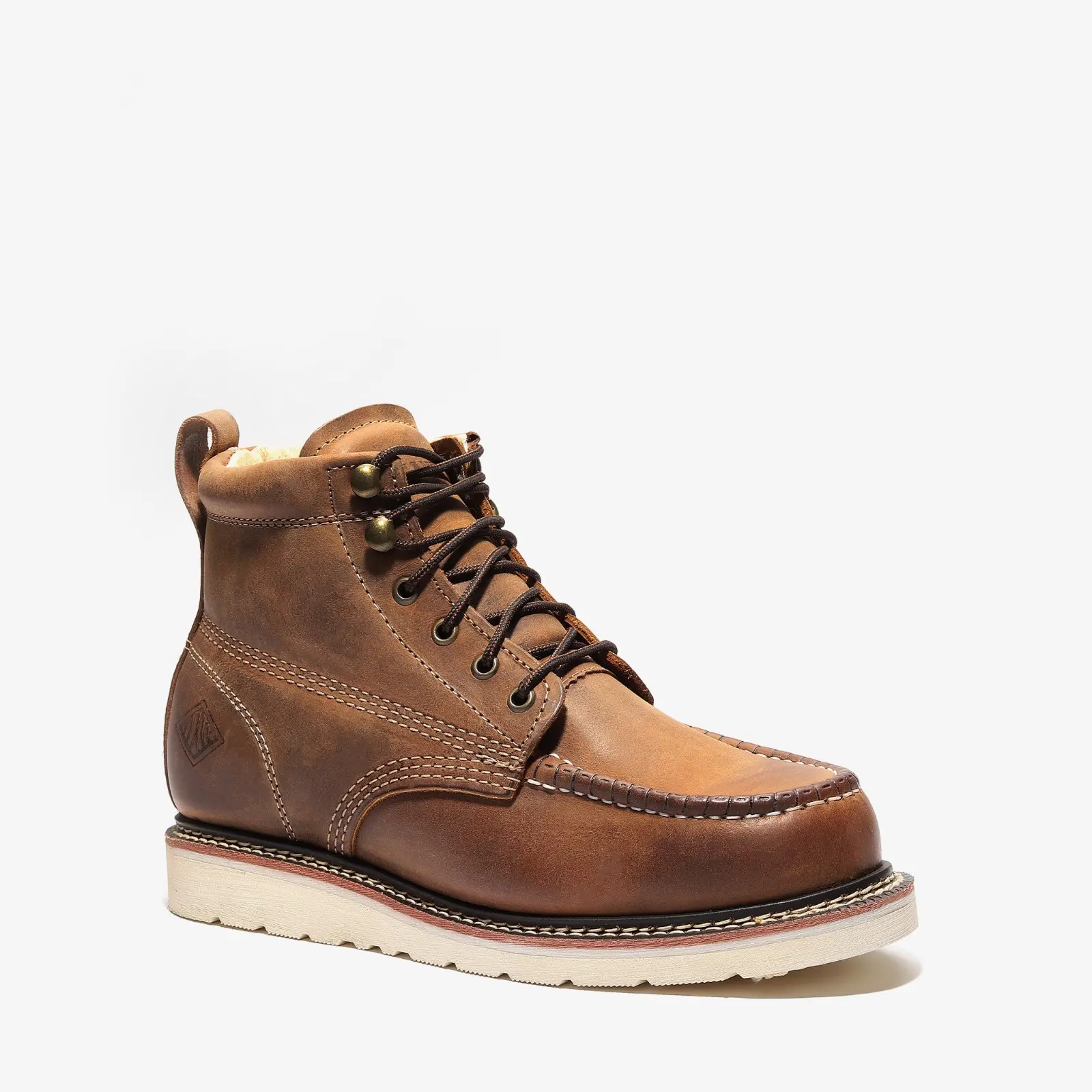 Frontier Classic 6" Moc Toe Steel Toe Leather Boot