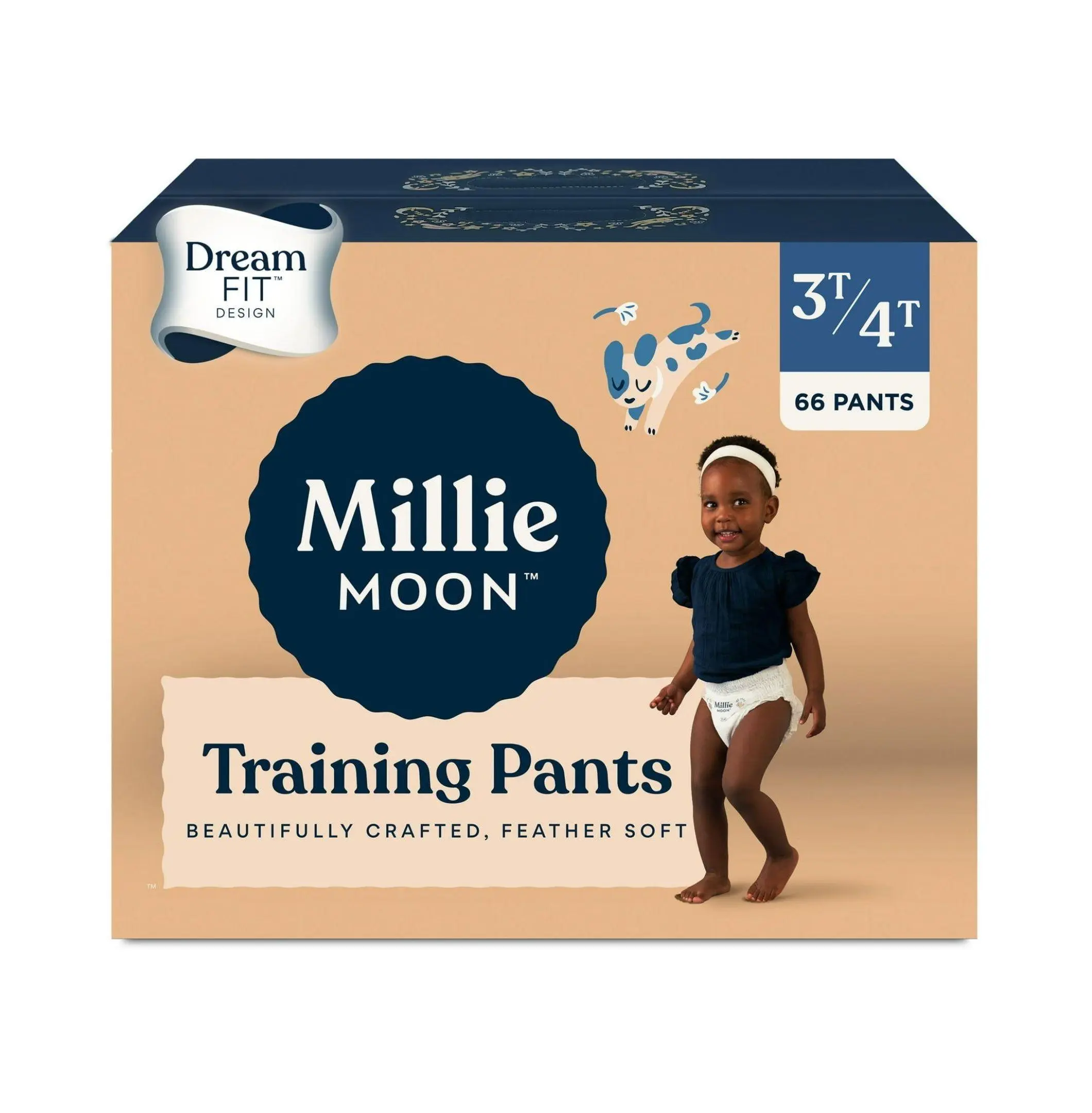 Training Pants 3T-4T - 66 Count, Ultra Absorbent Leakproof Diaper Pants, Soft Tear Sides, Easy Disposal, Baby Potty Training Underwear Potty Training Diapers