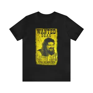 WWE Cactus Jack Wanted Dead Mick Foley T shirt Cactus Jack Poster 89 T shirt