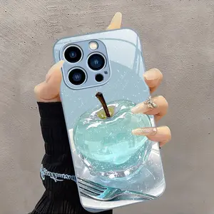 Dreamy Crystal Apple iPhone Case Sparkling Aesthetic Protective Cover, Compatible with iPhone【iPhone 13 Pro Max】666