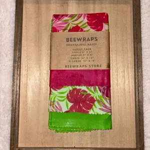 Beeswax Food Wrap Family Pack  Small 8”x 8”,  Medium 10” x 10”,  Large  14” x 14”,  X-Large 16” x 16” Kitchen Utensils