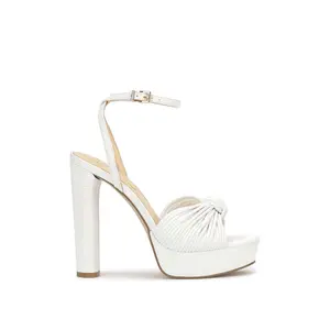 Immie Platform Sandal in White